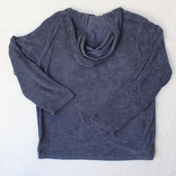 Marine Layer Baja Hoodie Sweatshirt Terry Out Mens XL Blue Long Sleeve Beach - Picture 2 of 5